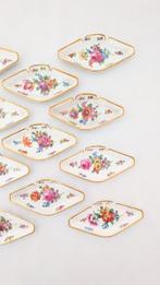 Wilhelm Koch Dresden - Eetservies (11) - Flowers - Porselein, Antiek en Kunst