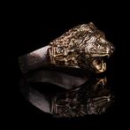Viking Bronzen ring met Fenrir - Zeer zeldzaam! (Zonder