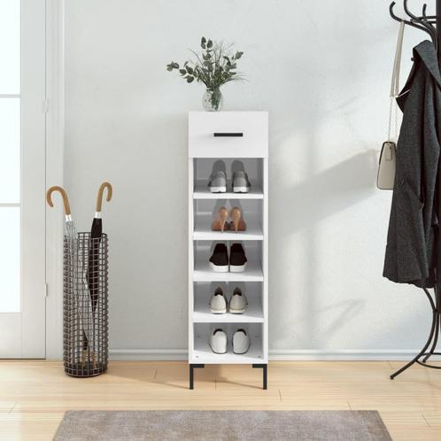 vidaXL Armoire à chaussure Blanc brillant 30x35x105 cm, Huis en Inrichting, Kasten | Overige, Verzenden