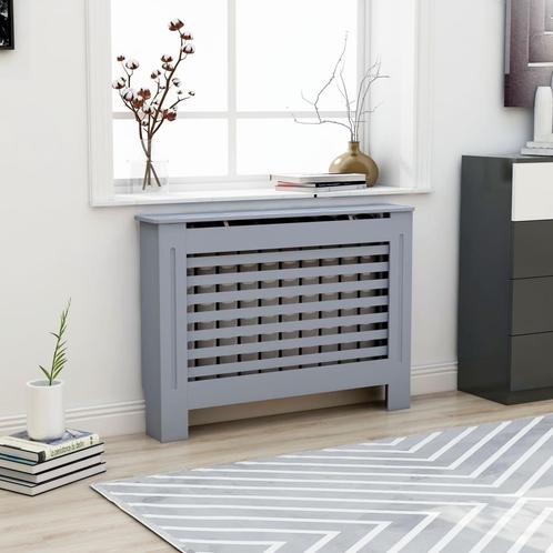 vidaXL Radiatorombouw 112x19x81,5 cm MDF antraciet, Doe-het-zelf en Bouw, Verwarming en Radiatoren, Nieuw, Verzenden