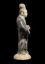 Oud-Chinees Terracotta Vrouwe Hofmessenger Statuette, Antiek en Kunst