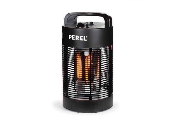 2dekans | Perel Mobiele terrasverwarmer, 700 W, carbon, met, Doe-het-zelf en Bouw, Verwarming en Radiatoren, Ophalen of Verzenden