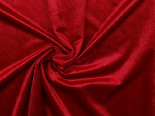 10 meter fluweel stof - Rood - 150cm breed, Hobby en Vrije tijd, Stoffen en Lappen, 120 cm of meer, 200 cm of meer, Rood, Nieuw