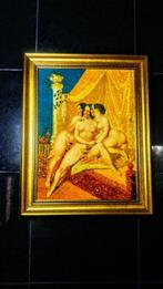 Grand tableau en ambre de la Baltique - Art érotique vintage