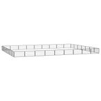 vidaXL Hondenkennel 32 panelen 100x50 cm gepoedercoat staal, Verzenden, Nieuw