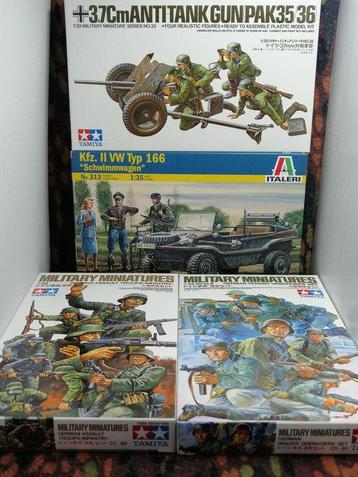 Tamiya + Italeri - Jouet Lotto Germania 1939/45 con 5 kit