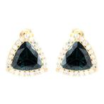 Oorbellen - 14 karaat Geel goud -  5.20ct. tw. Toermalijn, Nieuw