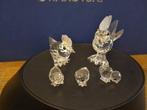 Swarovski - Figurine - Haan ,hen en 3 spelende kuikens -, Antiquités & Art