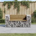 vidaXL Tuinbank schanskorfontwerp 143x71x65,5 cm, Tuin en Terras, Verzenden, Nieuw