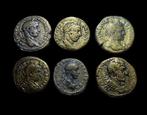 Romeinse Rijk (Provinciaal). Lot de 6 monnaies Æ IIe - IIIe