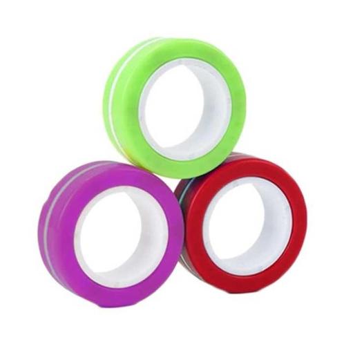 3-Pack Magnetische Ring Fidget Spinner - Anti Stress Hand, Kinderen en Baby's, Speelgoed | Overig, Nieuw, Verzenden