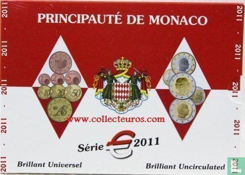 Monaco jaarset 2011, Postzegels en Munten, Munten | Europa | Euromunten, Setje, 2 euro, Monaco, Verzenden