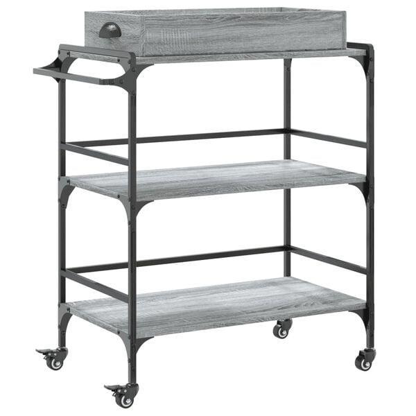 Keukentrolley | Handig Keukenrek | Tweede Kansje, Huis en Inrichting, Keuken | Keukenelementen, 75 cm of meer, Grijs, Nieuw, Minder dan 100 cm
