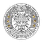 Samoa. 2 Dollars 2024 1 oz $2 Samoa Year of the Dragon, Postzegels en Munten