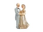 Taarttopper 50 Jaar Getrouwd 12cm, Verzenden, Nieuw