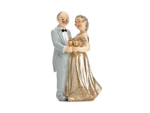 Taarttopper 50 Jaar Getrouwd 12cm, Hobby en Vrije tijd, Feestartikelen, Nieuw, Verzenden