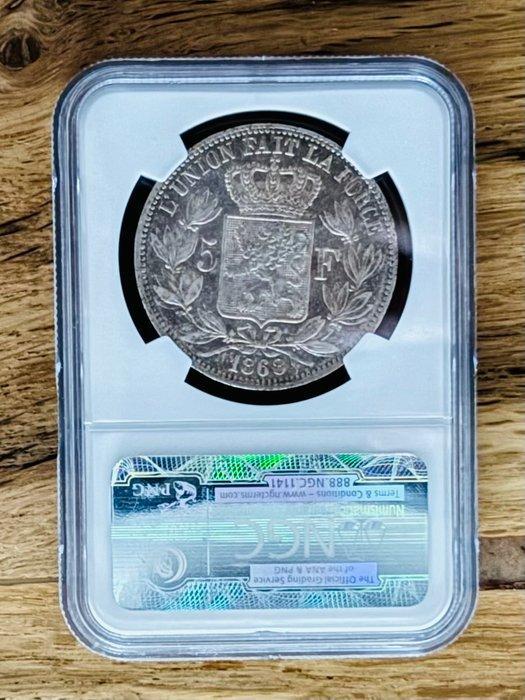 België. Leopold II (AD 1865-1909). 5 Francs 1868 (Zonder, Postzegels en Munten, Munten | Nederland