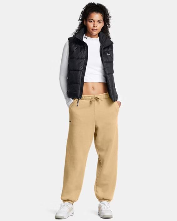 UA Icon heavyweight Fleece Oversized Pant-Brn - Maat XS, Kleding | Dames, Leggings, Maillots en Panty's, Bruin, Nieuw, Overige maten