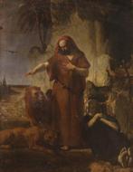 École italienne (XIX) - Sant’Antonio Abate seppellisce San, Antiquités & Art