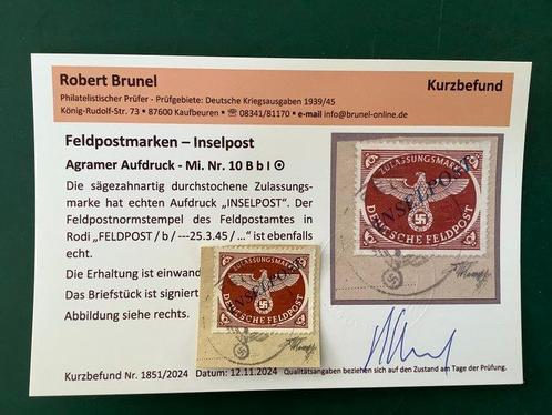 Duitse Rijk 1944 - Inselpost op fragment met einwandfrei, Postzegels en Munten, Postzegels | Europa | Duitsland