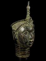 Bronzen hoofd - Yoruba - Nigeria, Antiek en Kunst