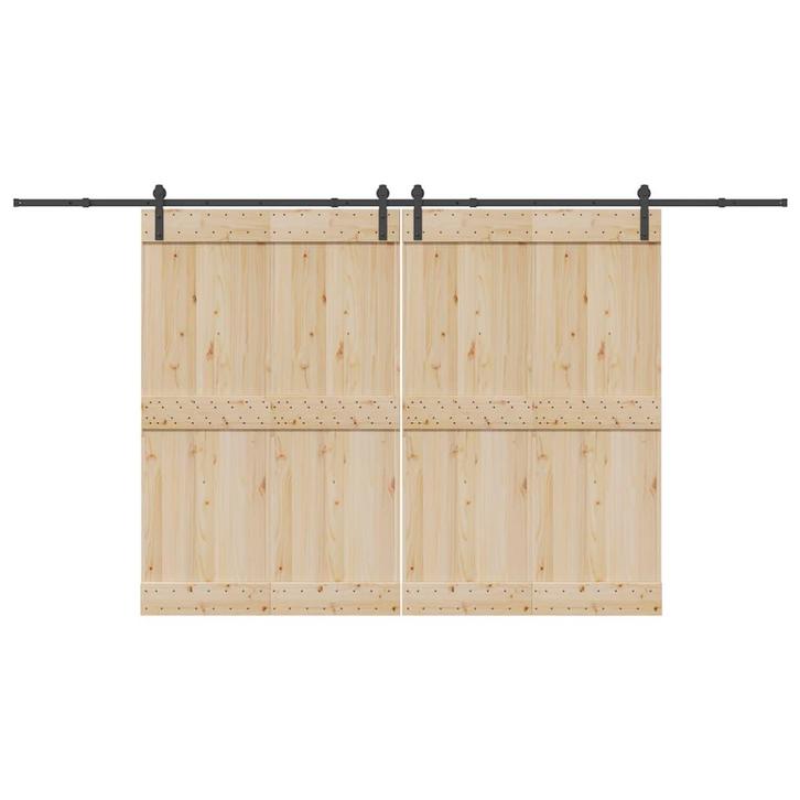 vidaXL Doos met onderdelen voor schuifdeur 400 cm staal, Doe-het-zelf en Bouw, Hang- en Sluitwerk, Nieuw, Verzenden