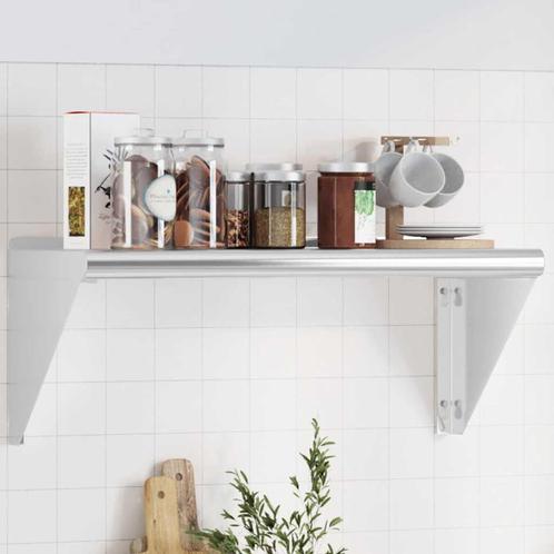 vidaXL Wandschap 75x30x31 cm roestvrijstaal zilverkleurig, Huis en Inrichting, Kasten | Wandmeubels, Nieuw, Verzenden