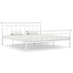 vidaXL Bedframe metaal wit 160x200 cm, Huis en Inrichting, Slaapkamer | Bedden, Verzenden, Nieuw