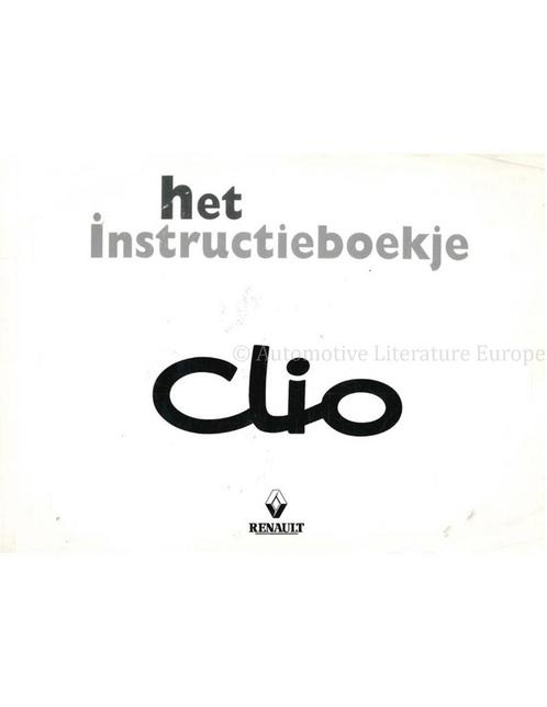 1998 RENAULT CLIO INSTRUCTIEBOEKJE NEDERLANDS, Auto diversen, Handleidingen en Instructieboekjes
