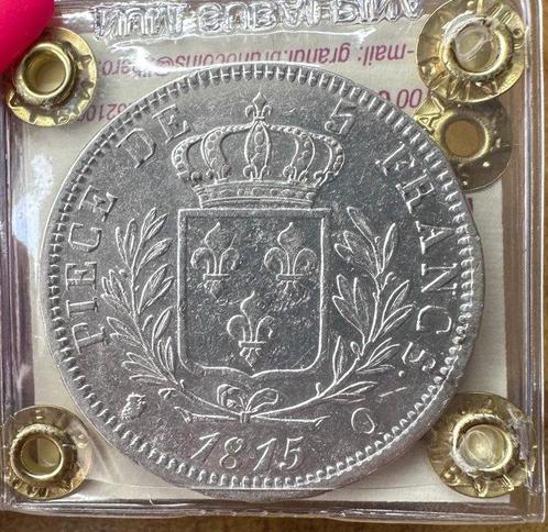 Frankrijk. Louis XVIII. 5 Francs 1815-Q, Perpignan  (Zonder, Postzegels en Munten, Munten | Europa | Euromunten