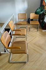 Thonet - Marcel Breuer - Chaise (4) - S 32, S 64 - Hêtre, Antiek en Kunst, Antiek | Meubels | Stoelen en Sofa's