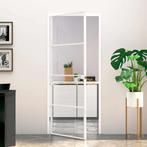 vidaXL Binnendeur 83x201,5 cm gehard glas en aluminium smal, Verzenden, Nieuw