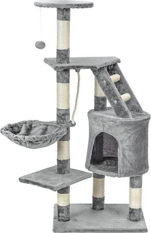 Actieve katten speelpaal met sisal-koord en speeltouw - 1..., Dieren en Toebehoren, Krabmeubelen, Krabpaal, Nieuw, Ophalen of Verzenden