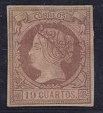 Espagne 1861/1861 - 19 quartiers de 1860 - EDIFIL  Nº 54, Gestempeld