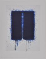 Bernd Berner - Flächenraum Störung Blau - Hand Signed