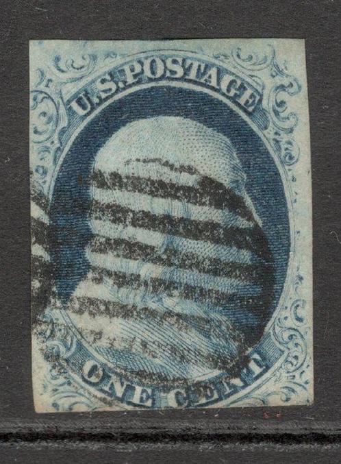 Verenigde Staten 1851/1856 - Benjamin Franklin 1c Blauw Type, Postzegels en Munten, Postzegels | Amerika