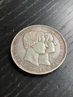 België. Leopold II. 5 Francs 1853 (Zonder Minimumprijs)