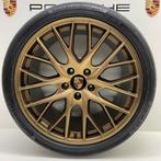 Porsche Panamera (971) 21 SportDesign Goud/Brons met banden, Ophalen, Gebruikt, Banden en Velgen, 21 inch