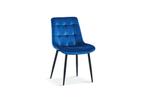 Stoel Juta Fluweel Blauw, Huis en Inrichting, Stoelen, Blauw, Nieuw, Ophalen of Verzenden, Modern