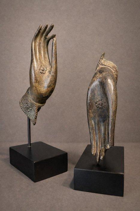 Set Buddha Mudra handen - Beeld - Thailand (Zonder, Antiek en Kunst, Kunst | Niet-Westerse kunst