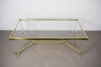 Salontafel - plexyglass, Messing, Glas, Antiek en Kunst