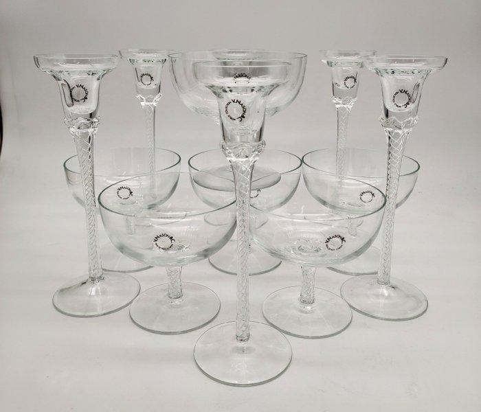 V.Nason&C. - Carlo Nason - Drinkservies (12) - Champagne, Antiek en Kunst, Antiek | Glaswerk en Kristal