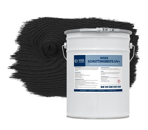 Wixx Schuttingbeits UV+ Zwart 1L, Doe-het-zelf en Bouw, Verf, Beits en Lak, Zwart, Nieuw, Verzenden