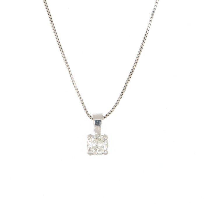 Zonder Minimumprijs - Halsketting - 18 karaat Witgoud, Handtassen en Accessoires, Kettingen