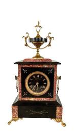 Pendule - Marmer, Zinklegering, Glas - 1850-1900