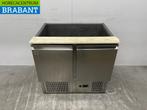 Acier inoxydable Comptoir réfrigéré Saladette 2 portes 90 cm, Verzenden, Nieuw in verpakking