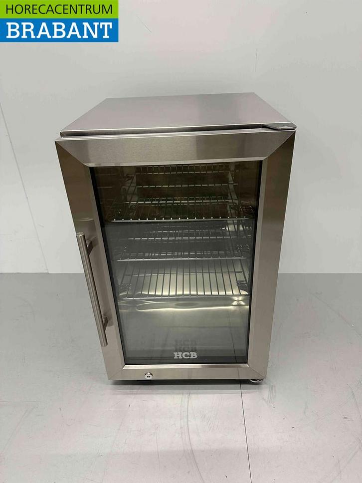 RVS Outdoor Backbar Barkoeling Glazen klapdeuren 63 liter 43, Zakelijke goederen, Horeca | Keukenapparatuur, Ophalen of Verzenden