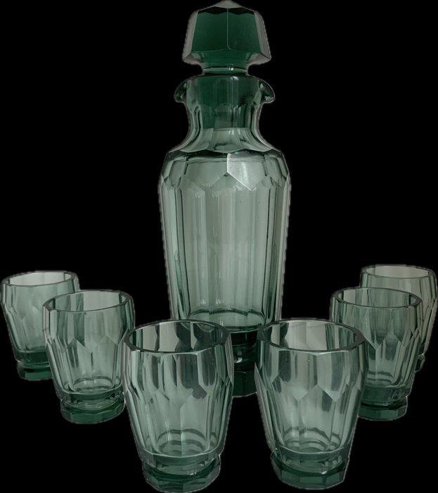 Drankservies (7) - Glas, Antiek en Kunst, Kunst | Designobjecten