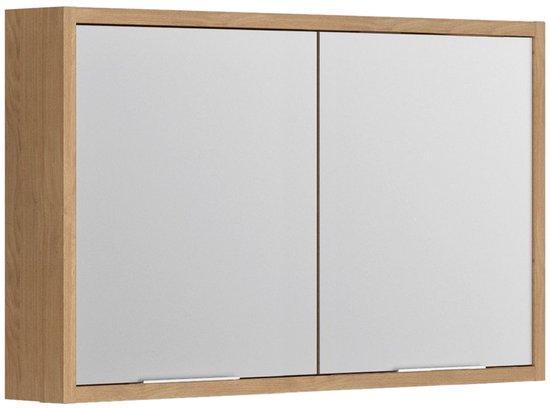2dekans | Allibert Sorento spiegelkast 120 cm 2 deurs met, Huis en Inrichting, Woonaccessoires | Spiegels, Ophalen of Verzenden