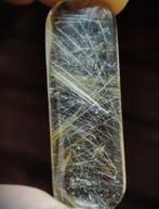 Prachtig zeer zeldzaam natuurlijk goud rutielkwarts kristal